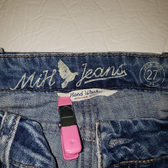 AMERICAN EAGLE Mill Jeans Breathless HoneyBoy Stretch Straight Leg Jeans Size 27 - Picture 5 of 7